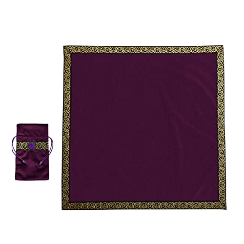 BLESSUME Altar Tarot Mesa Paño (Morado 1)