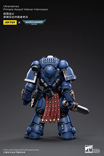 BLOOMAGE JOYTOY (BEIJING) TECH Warhammer 40k: Ultramarines Primaris Assault Vet Intercessor 1:18 Scale Action Figure Figura de acción