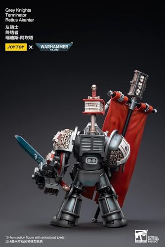 Bloomage Joytoy Tech - Joytoy Warhammer 40,000 Grey Knights Terminator Retius Akantar 1/18 Figura (Net)