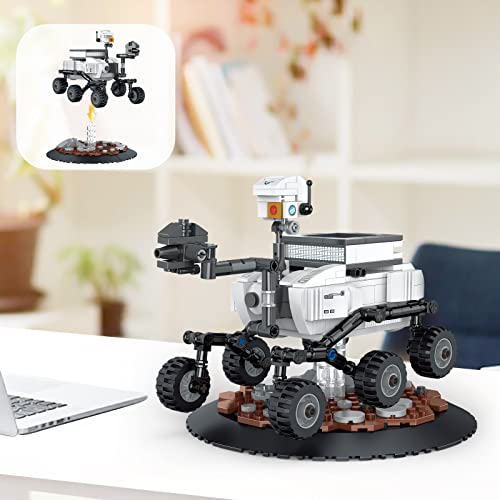 Bloques Construccion Niños City Space Mars Rover Kit de Construcción de Espacial Marte Rover Juguetes Espacio Regalo construcciones para Niños y Niñas de 6 a 12 Años, 338 Piezas