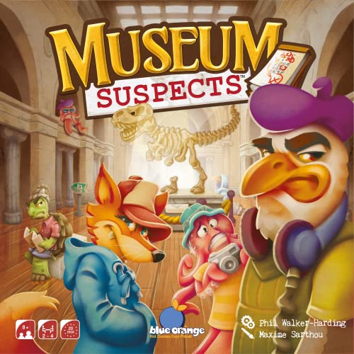 Blue Orange | Museum Suspects | Juego de Mesa | A Partir de 8 años | 2-4 Jugadores | Tiempo de Juego de 20 Minutos