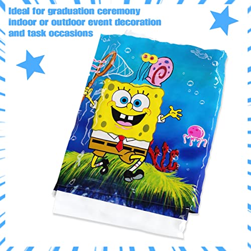 Bob Esponja Vajilla de Fiesta 71Pcs,Vajilla de Cumpleaños Bob Esponja,Suministros de Fiesta,Bob Esponja Cumpleaños Decoración,Bandera,Plato,Servilleta de Papel,Taza,Mantel,Niños Fiesta Decoración