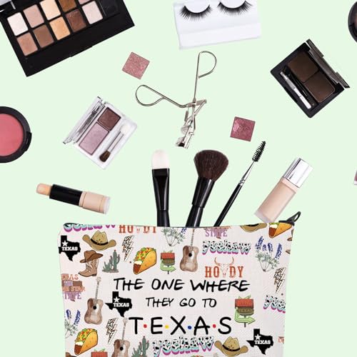 Bolsa de maquillaje de viaje de Texas The Lone Star State Gift Texas Souvenir Gift Texas Travel Bag Texas Housewarming Gift Texas Vocation Gifts, Texas Reino Unido, BOLSA