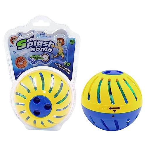 Bomba Agua Reutilizables con Temporizador - 1/2 Piezas Juguetes Bombas Agua Y Globos 50/100, Juego Temporizador Globo Agua para Lanzar Y Atrapar, Recargable