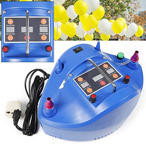 Bomba para globos, 1200 W, con temporizador, con cuatro boquillas, para fiestas de cumpleaños, bodas, decoración de festivales