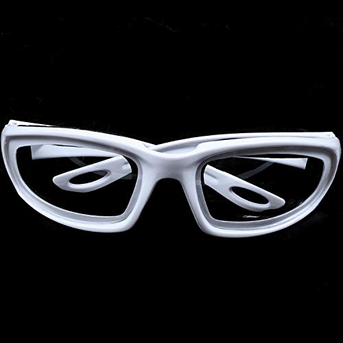 Bonkshire Libre de Lágrimas Gafas de Protección Para Picado de Cebolla Gafas de Protector de Ojos Herramienta de Cocina Gadget Blanco