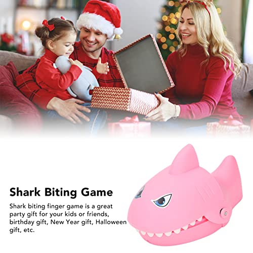 BORDSTRACT Shark Dentist Game Shark Teeth Toys Game Biting Finger Game Classic Biting Finger Hand Games Shark Chomp Hungry Juguetes Divertidos para Niños Padres E Hijos Amigos Interactivo(Pink)