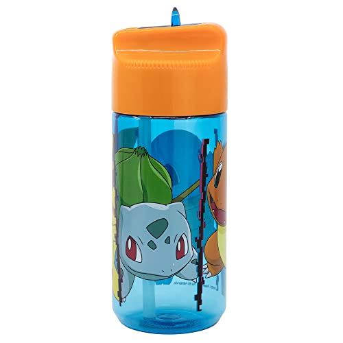 Botella de agua infantil hidro reutilizable de tritan de 430 ml de Pokemon