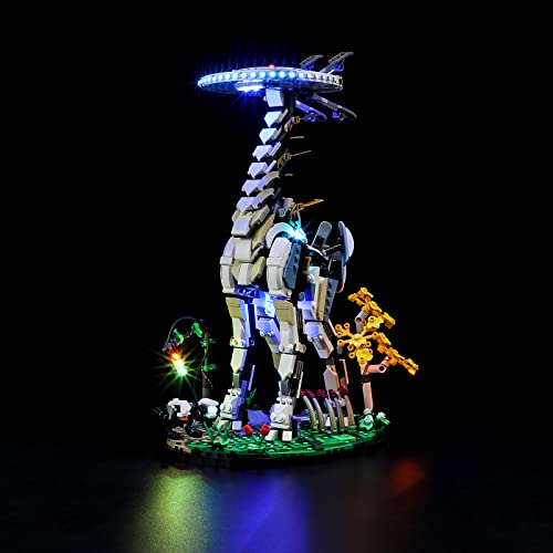 BRIKSMAX Kit de iluminación LED para Lego Horizon Horizon Forbidden West: Cuellilargo - Compatible con Lego 76989 Building Blocks Model- No incluir el Conjunto de Lego