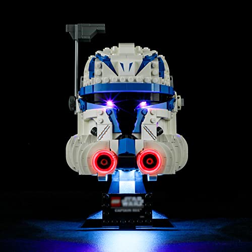 BRIKSMAX Kit de iluminación LED para Lego Star Wars Casco del Capitán Rex - Compatible con Lego 75349 Building Blocks Model- No incluir el Conjunto de Lego