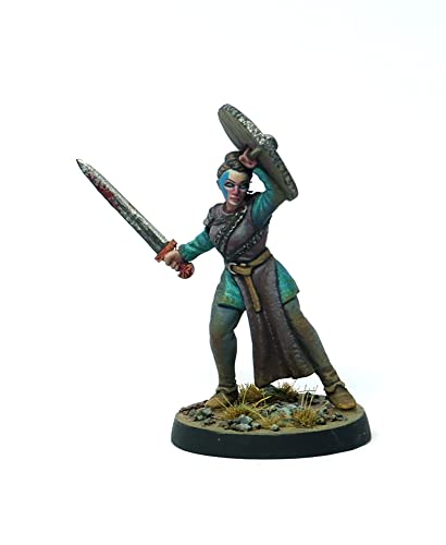 Brother Vinni Viking Femenino, Wargame Miniature Saga 28 mm, Resina