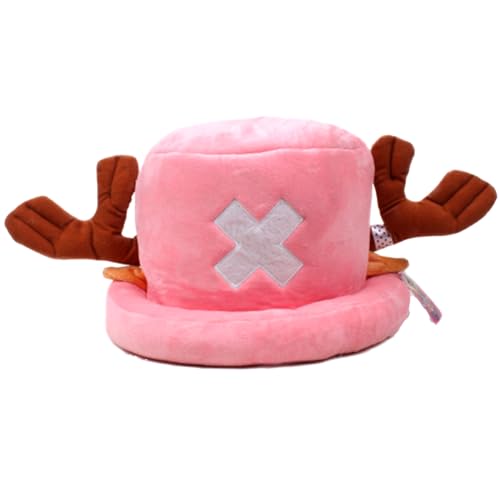 BSNRDX Gorra de Anime Tony Tony Chopper Cosplay Escuela la Gorra Niños Casual Sombrero Visera Hat para Niños Visera Sombreros para el Sol para Adultos, niños y Adolescentes y Fan (Rosa)