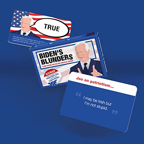 Bubblegum Stuff Biden's Blunders - The Card Game - Juego de preguntas - Juegos familiares - Juegos para la noche de juegos familiares - Juegos de cartas para adultos y adolescentes