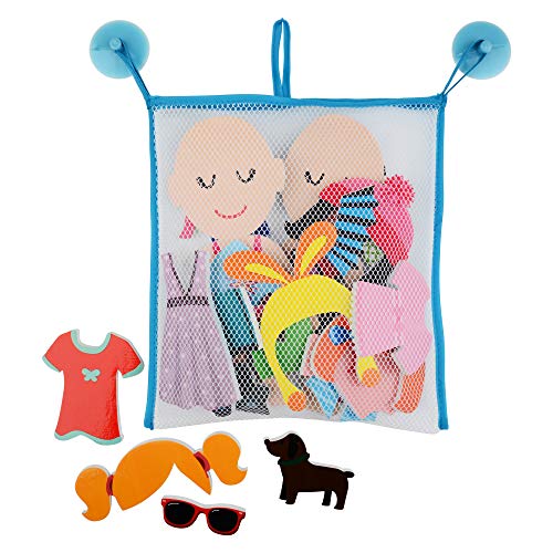 Buddy & Barney - Dressing Up Bath Time Stickers Toy 32 PIECES baby toddler girls boy bathtime with storage organiser bag