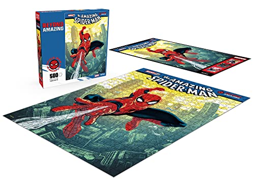 Buffalo Games - Marvel - Beyond Amazing: The Amazing Spider-Man - Rompecabezas de 500 piezas para adultos desafiante rompecabezas perfecto para noches de juego - El tamaño final es 21.25 x 15.00