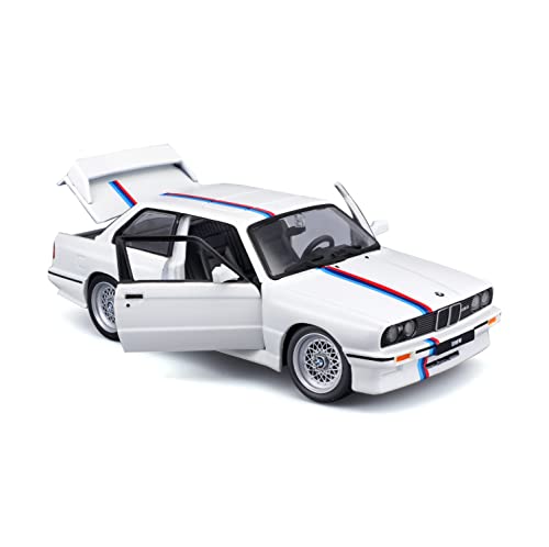 Burago - May Cheong GROUP-BBURAGO-1/24 BMW M3 1988 - Vehículo para niños Desde 3 años, 21100 W, 21100 W, Color Blanco