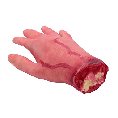 Bzwyonst Bloody Horror Scary Prop Severed Life Size Arm Hand House 22-23 cm