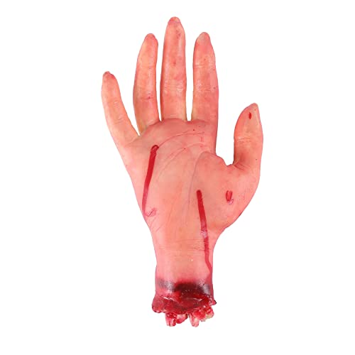 Bzwyonst Bloody Horror Scary Prop Severed Life Size Arm Hand House 22-23 cm