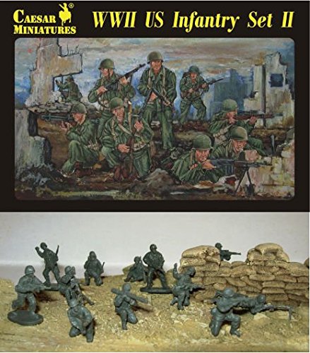 Caesar Miniatures h071 – Figura WWII US Infantry Set II