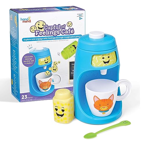 Cafetería Cupful of Feelings, recursos de Aprendizaje, Juguetes imaginativos, terapéuticos Que exploran emociones, Juego Infantil de cafetera, Aprendizaje socioemocional, Accesorios Mesa de la Paz