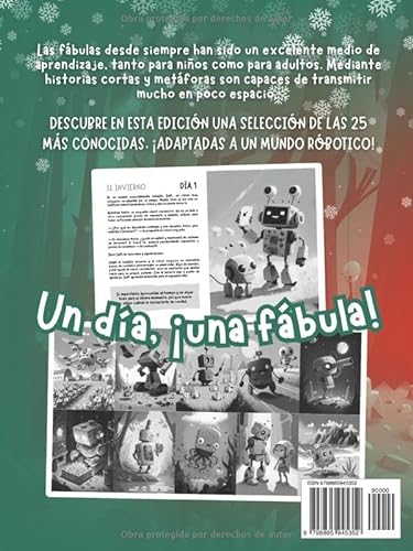 Calendario de Adviento para Niños y Niñas 2023: ¡25 Fábulas para Leer cada Día hasta Navidad! A Partir de 5 Años. Con Moralejas Explicadas