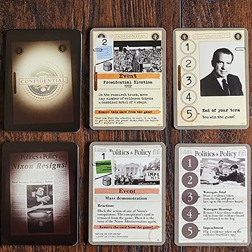 Capstone Games: Watergate - White Box Edition - Juego de mesa de estrategia histórica, 2 jugadores, a partir de 12 años, de 30 a 60 minutos