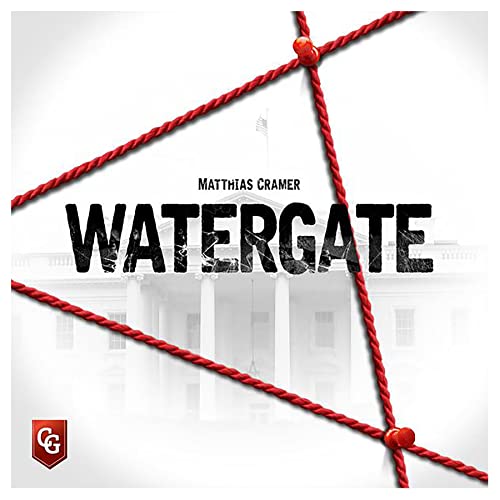 Capstone Games: Watergate - White Box Edition - Juego de mesa de estrategia histórica, 2 jugadores, a partir de 12 años, de 30 a 60 minutos