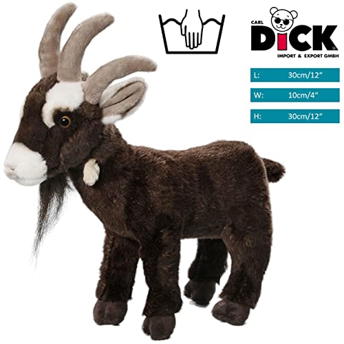 Carl Dick Peluche Cabra, Cuatro Cuerno de Cabra Felpa, 30cm 2932