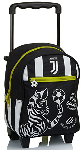 Carrito pequeño de la Juventus, Future Legacy, blanco y negro, para guardería y viajes