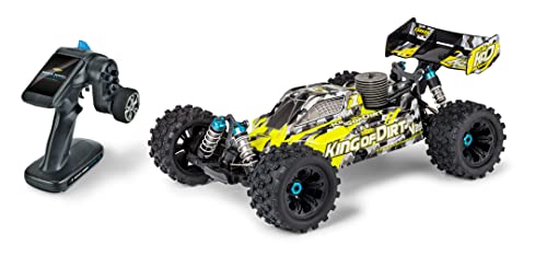 Carson 5002020 1:8 King of Dirt Buggy V25 GP RTR - Motor de combustión RC, Coche teledirigido, Offroad, vehículo RC, Modelo RC