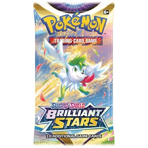 Cartas Pokemon Espada Y Escudo – Brilliant Stars Booster Packs x4 - Inglés Cartas Pokemon Originales - Cartas Pokemon Originales