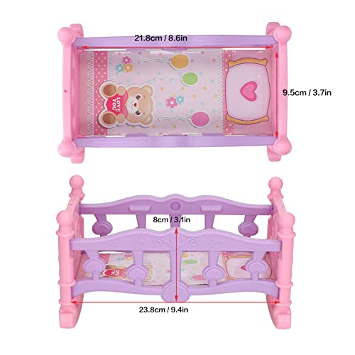 Casa De Muñecas A Escala 1:12, Cama para Bebé, Bonitos Muebles En Miniatura, Accesorios para Casa De Muñecas, Cuna, Escena DIY, Muebles para El Hogar, Accesorios Artesanales