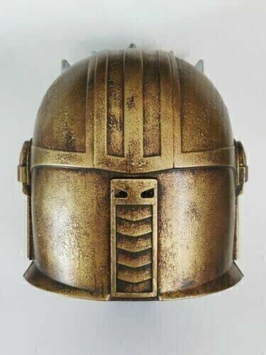 Casco mandaloriano antiguo vikingo alemán gótico guerrero casco Bobafett Starwars casco medieval armadura de acero mandaloriano cascos LARP lucha juego de rol disfraz