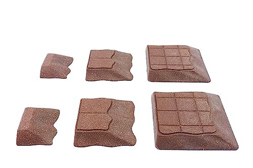 Cavern Dirt Ramps: juego de mesa y RPG Terrain para Dungeons & Dragons, Pathfinder, Castles & Crusades, 13th Age, Runequest, Asunder, Zombicide, Imperial Assault, y mucho más