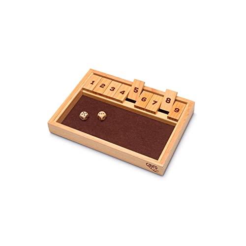 Cayro - Shut The Box - + 6 Años - Modelo de Madera - Juego de Mesa de Lógica - para Niños y Adultos - Unifica Azar y Estrategia - para 2 a 4 Jugadores