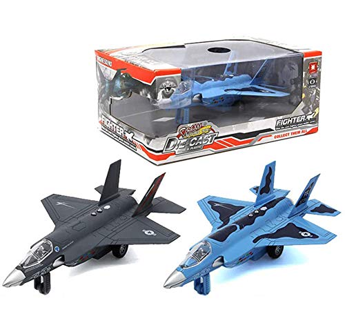 CAZARU Modelo de fundición a presión de plástico de Caza Militar, Modelo de Caza Raptor F-22 a Escala 1/72, Juguetes y Decoraciones para Adultos, 7,5 Pulgadas x 5,3 Pulgadas