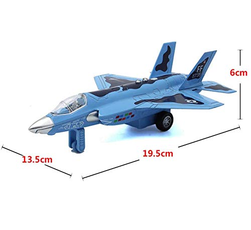 CAZARU Modelo de fundición a presión de plástico de Caza Militar, Modelo de Caza Raptor F-22 a Escala 1/72, Juguetes y Decoraciones para Adultos, 7,5 Pulgadas x 5,3 Pulgadas