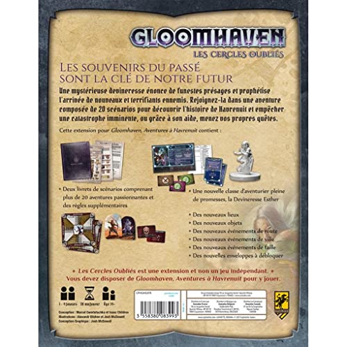 Cephalofair Gloomhaven Les Circles Oubliés - Juego de mesa (versión francesa)