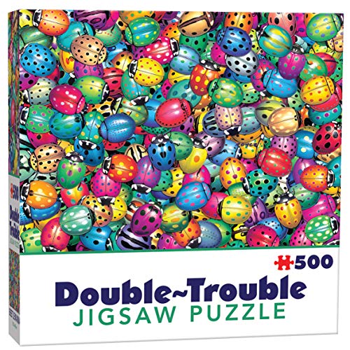 Cheatwell Games 658 28552 EA Double-Trouble Puzzles Dolphins, Red