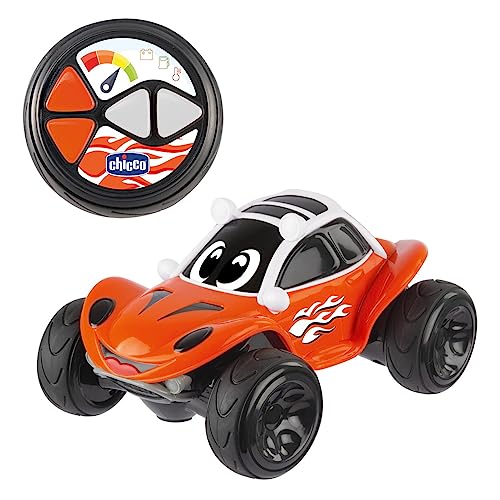 Chicco Happy Buggy Radiocontrol, Coche Todoterremo para Niños, Coche Radio Control Remoto con 4 Direcciones, Juguetes Teledirigido Niños 2 a 6 Años, Color Naranja