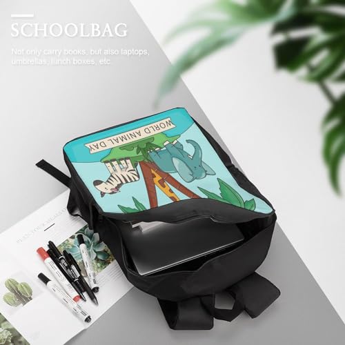 CHIPEL Mochila escolar para niños con estampado 3D de cebra, películas de Anime para niños, mochilas de viaje, bolsas para libros, mochila escolar para niños