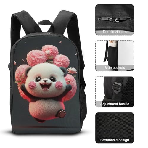 CHIPEL Mochila escolar para niños con estampado 3D de Panda, películas de Anime para niños, mochilas de viaje, bolsas para libros, mochila escolar para niños