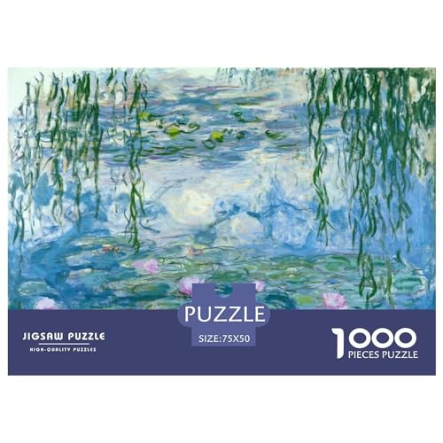 Claude Monet Arte Puzzle, Puzzle Museo para Adultos Y Adolescente, Obra De Artee De Juego De Rompecabezas, Pinturas Mundialmente Famosas Rompecabezas De Impresión 1000pcs