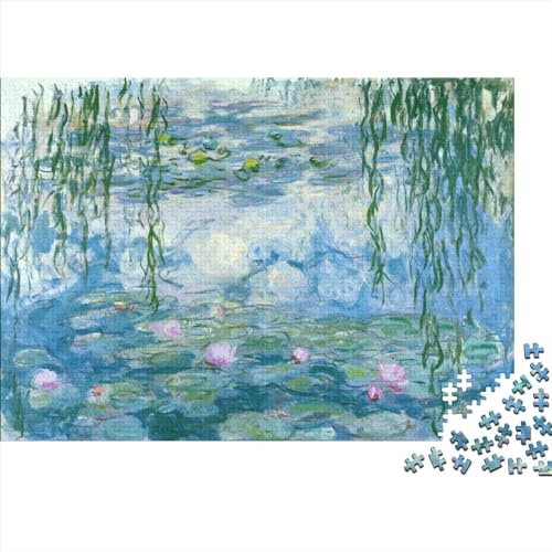 Claude Monet Arte Puzzle, Puzzle Museo para Adultos Y Adolescente, Obra De Artee De Juego De Rompecabezas, Pinturas Mundialmente Famosas Rompecabezas De Impresión 1000pcs