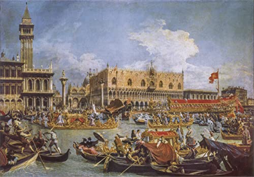 Clementoni-Puzzle Adulto 1000 Piezas Colección Museos-Canaletto, Regreso de Bucintoro en el día de la Ascensión-Desde 14 años (39764), Multicolor