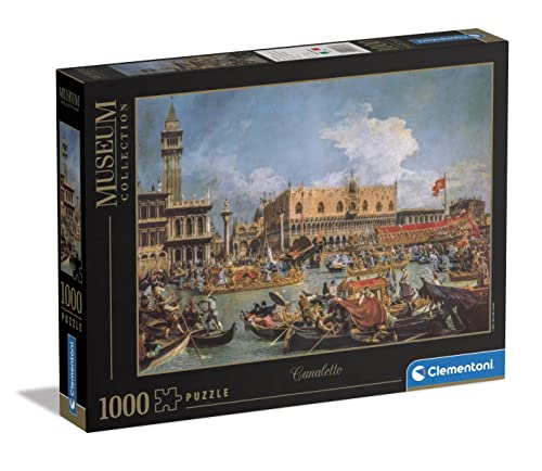 Clementoni-Puzzle Adulto 1000 Piezas Colección Museos-Canaletto, Regreso de Bucintoro en el día de la Ascensión-Desde 14 años (39764), Multicolor