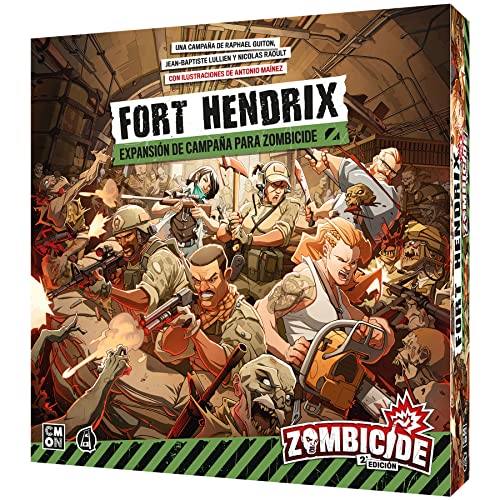 CMON Zombicide Segunda Edición - Fort Hendrix - Expansión en Español & CMON Zombicide Segunda Edición: Washington Z.C. - Expansión en Español