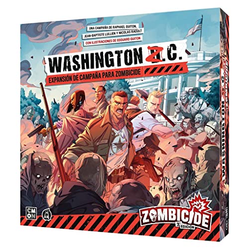 CMON Zombicide Segunda Edición - Fort Hendrix - Expansión en Español & CMON Zombicide Segunda Edición: Washington Z.C. - Expansión en Español