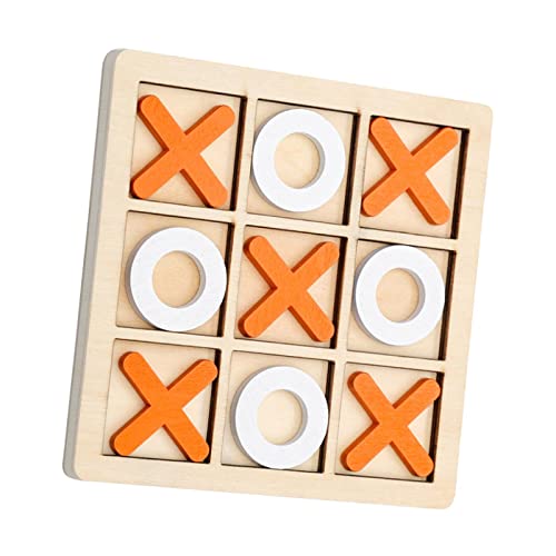 Colcolo Juego de Rompecabezas para niños de la Familia Tic TAC Toe Noughts and Crosses Brain Teaser Hecho a Mano para familias de Interior al Aire Libre