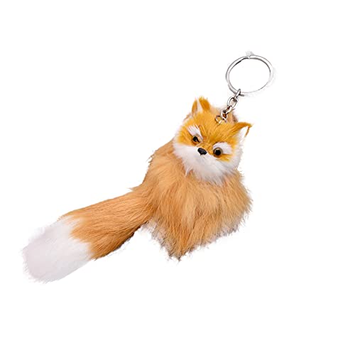 Colgante De Llavero De Zorro De Peluche, Pequeño Zorro Precioso Llavero Colgante Colgante De Llavero De Peluche De Zorro Regalos Creativos Accesorios Para Bolsas De Juguetes Para Teléfonos Móviles